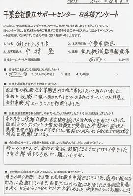 アンケート結果